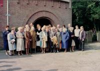 Minister Dus 1st right, 2nd row, visiting Holland with elder members of the Congregation, about 1992