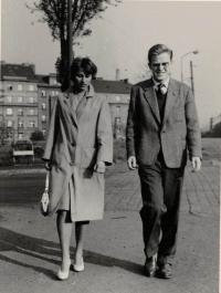 Anna Doležalová a Jaromír Dus, Praha asi 1959