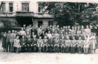 Professors and students of the of the Faculty of Evangelical Theology, Prague 1960