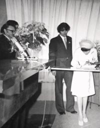 Kateřina Dejmalová - Wedding with Ivan Dejmal in 1977