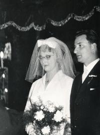 Riesel Petr - wedding photo, 1963 or 1964