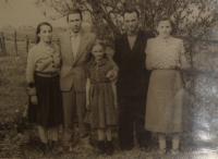 During a visit to Subcarpathian Ruthenia in the 1950s, Michal Demjan is second from the left