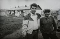 Ladislav Goral Visitating a Gypsy Village in Levoča Region