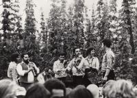 Jožka Fičo’s band, 1986 (L. Goral first from the right)