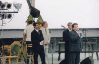 Na festivalu v Karviné, začátek 90. let (L. Goral druhý zprava)