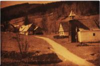 Zaniklá obec Hraničky (Gränzdorf), okr. Jeseník před odsunem Němců- v roce 1959-1960 obec zbořena a dnes stojí pouze  jeden dům