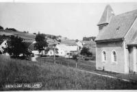 Zaniklá obec Hraničky (Gränzdorf), okr. Jeseník před odsunem Němců- v roce 1959-1960 obec zbořena a dnes stojí pouze jeden dům (2)