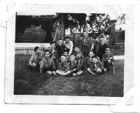 Grizzly with his Cub Scouts in 1945