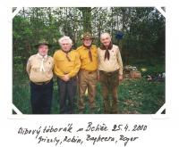 camp in Botiče, 25. 4. 2000 (Grizzly, Robin, Bagheera, Roger)