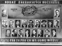 Muži zavraždění při Zákřovské tragédii 20. dubna 1945(Josef Marek je otec pamětnice a Drahomír Marek bratr)