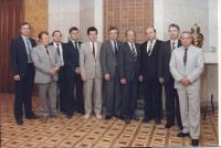 Jaromír Ulč v roce 1987 v Moskvě s kolegy z KGB