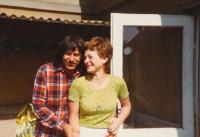 Ivan Klíma with his wife, 1983