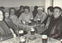 Antonin Svoboda in a pub in the 1980s