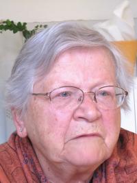 Věra Bořkovcocá, roz. Krejcárková během natáčení v roce 2011