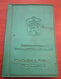 Cizinecký průkaz Josefa Čočka, který byl po soudu zbaven státního občanství a to až do rehabilitace v roce 1991