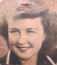 Marie Kovářová as a young woman.