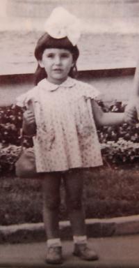 Gabriela Bairová as a little girl