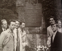 With polish students 1962