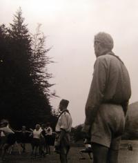 Na táboře BIKINI v roce 1946
