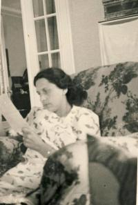 Mother Jiřina Gjurićová in the summer 1943