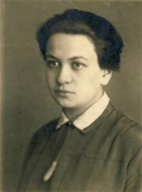 Aunt Růžena Vacková during the study