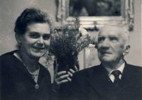 Grandfather with wife Maruška