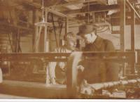 Weaving mill of the family Linka before the war