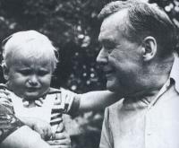 father of mr. Ebr with his grandson Michael