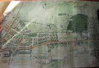 A map of the place in Bystřice pod Hostýnem where Vasil Coka was wounded while liberating the village on 6 May 1945