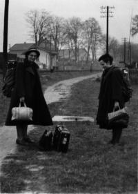 Ráno po celonočním přechodu hranic s Bavorskem, říjen 1949