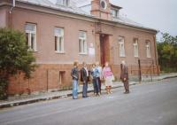 In front of the former village school in Dalov