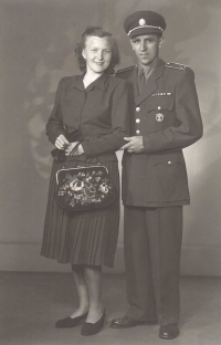Jan Iljáš s manželkou, přibližně z roku 1950