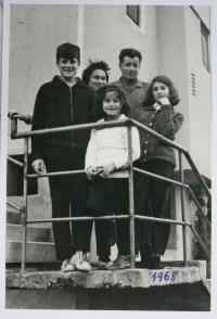 with her family - 1968