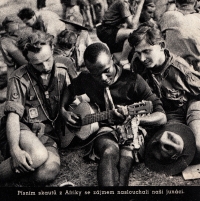 Jiří Pilka during the Scout Jamboree, France 1947