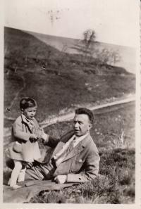 Dagmar Evaldová s otcem