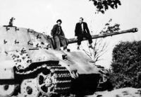 Lanžhot. A “King Tiger” destroyed near the town (1945)