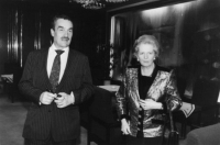 Karel Schwarzenberg with Margaret Thatcher