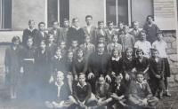 The first grade at grammar school in Šumperk