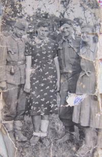 Vincent Laš in the 6th Slavonian troop in 1945, Yugoslavia