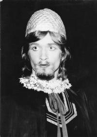 L.Dobner jako Sigibert v Tylovych Krvavych krtinach 1973