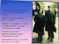 Anna Havranová with husband 1945