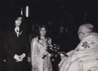 Wedding with Zora Růžová, 22 March 1969