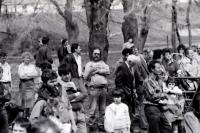 Protest against a nuclear storage site, Rouchovany, 16 April 1992