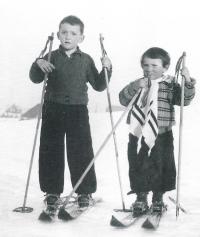 1938 with his sister Hedvika  