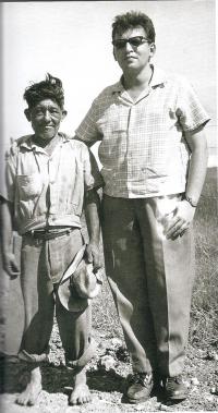 Cuba, about 1962, M. Stingl with the Yatera Indian