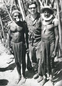 M. Stingl with Papuan people