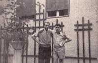 František Černý (right) with Karel Eichholzer, 1950s, Graz