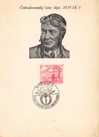 Stamp with Captain Novák