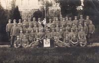Otec Josef Piskáček v Československých legiích v Itálii v roce 1918, 28. domobranecký prapor, 3. rota, 4. četa