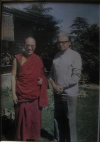 Josef Kolmaš a 14. dalajláma, Dharamsala 1969